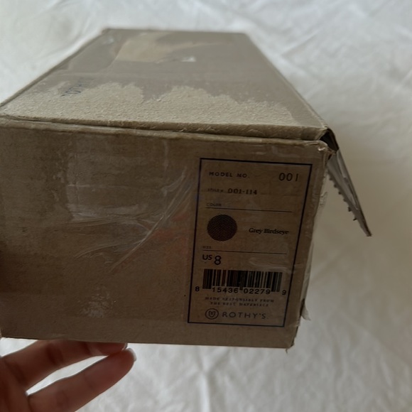 NWT Rothy’s Round-Toe Grey Birdseye - Picture 9 of 11